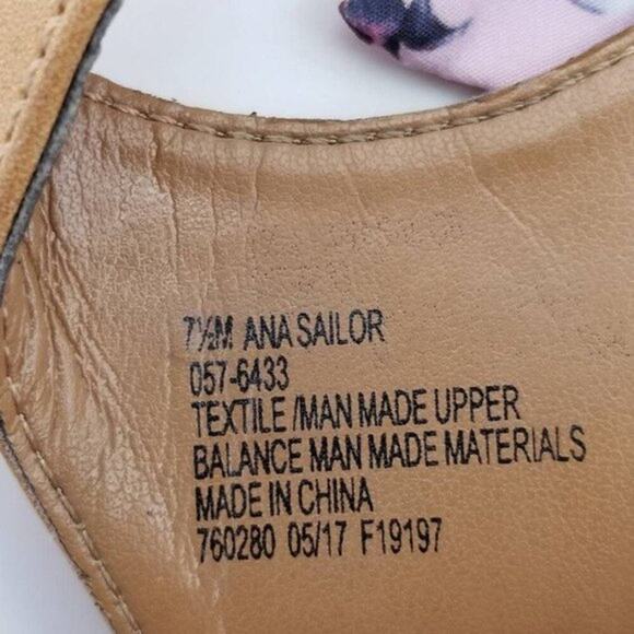 Ana A New Approach Sailor Floral Tie Gladiator Sandals Size 7.5 M - Picture 12 of 12